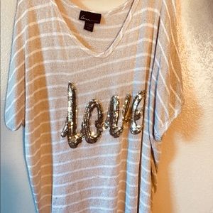 Lane Bryant Love Knitted Blouse